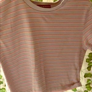 Purple striped brandy Melville tee